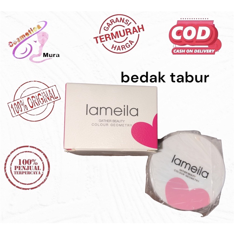 [ loose powder ] kemasan premium lameila loose powder - lameila setting powder - lameila bedak tabur