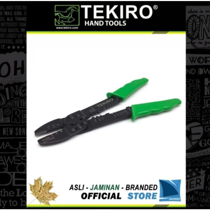 TANG CRIMPING TEKIRO 9" / TANG KUPAS KABEL TEKIRO 9"
