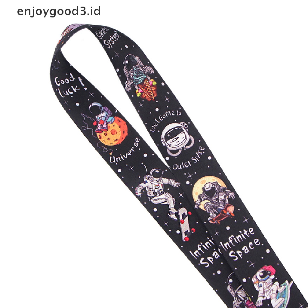 Tali Lanyard Gantungan Kunci Ponsel Model Astronot Universe