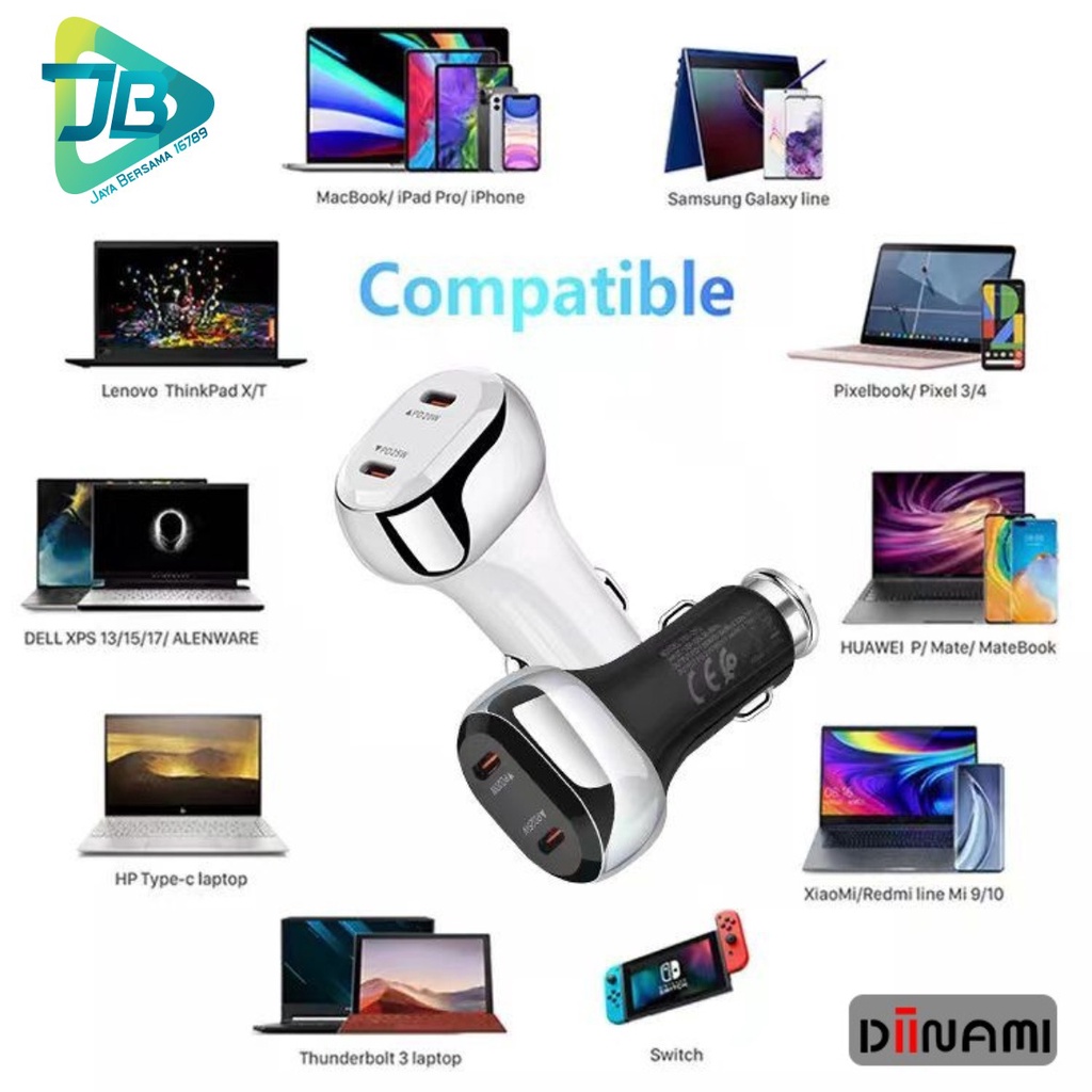 DIINAMI C18 Original Car Charger Mobil 45W super Fast Charging  Type C Saver Casan XiaoMi Samsung Vivo oppo  JB6254