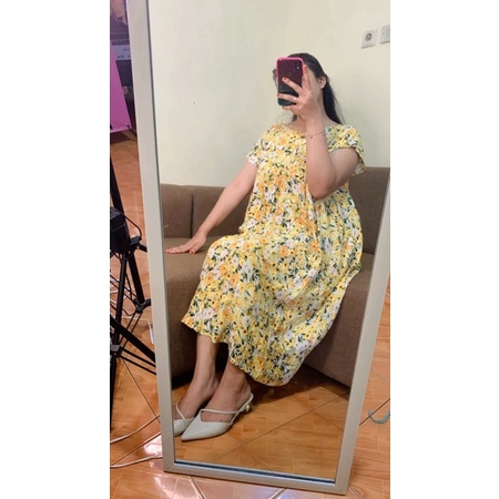 Daster sambung full obras bahan rayon viscose | daster viral | daster kekinian | daster sambung busu