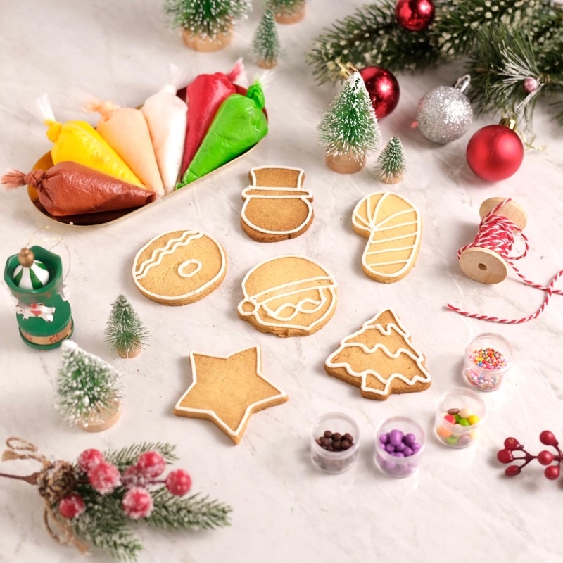 

DIY Classic Christmas (Xmas / Kukis Natal Collection) - Sugar Cookies / Decorated Cookies / Kukis Hias Christmas Cookies Character