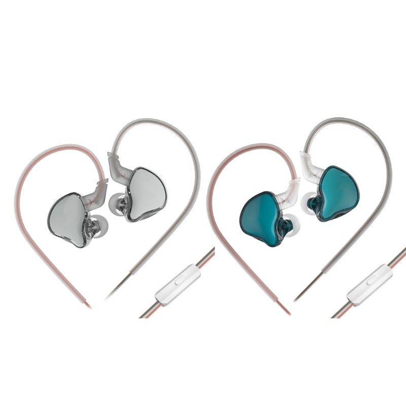 Gro KZ-EDCX In Ear Earphone HIFI Headphone Headset Definisi Tinggi Earphone Hibrida Dinamis 2pin Earpho Kabel Dilepas