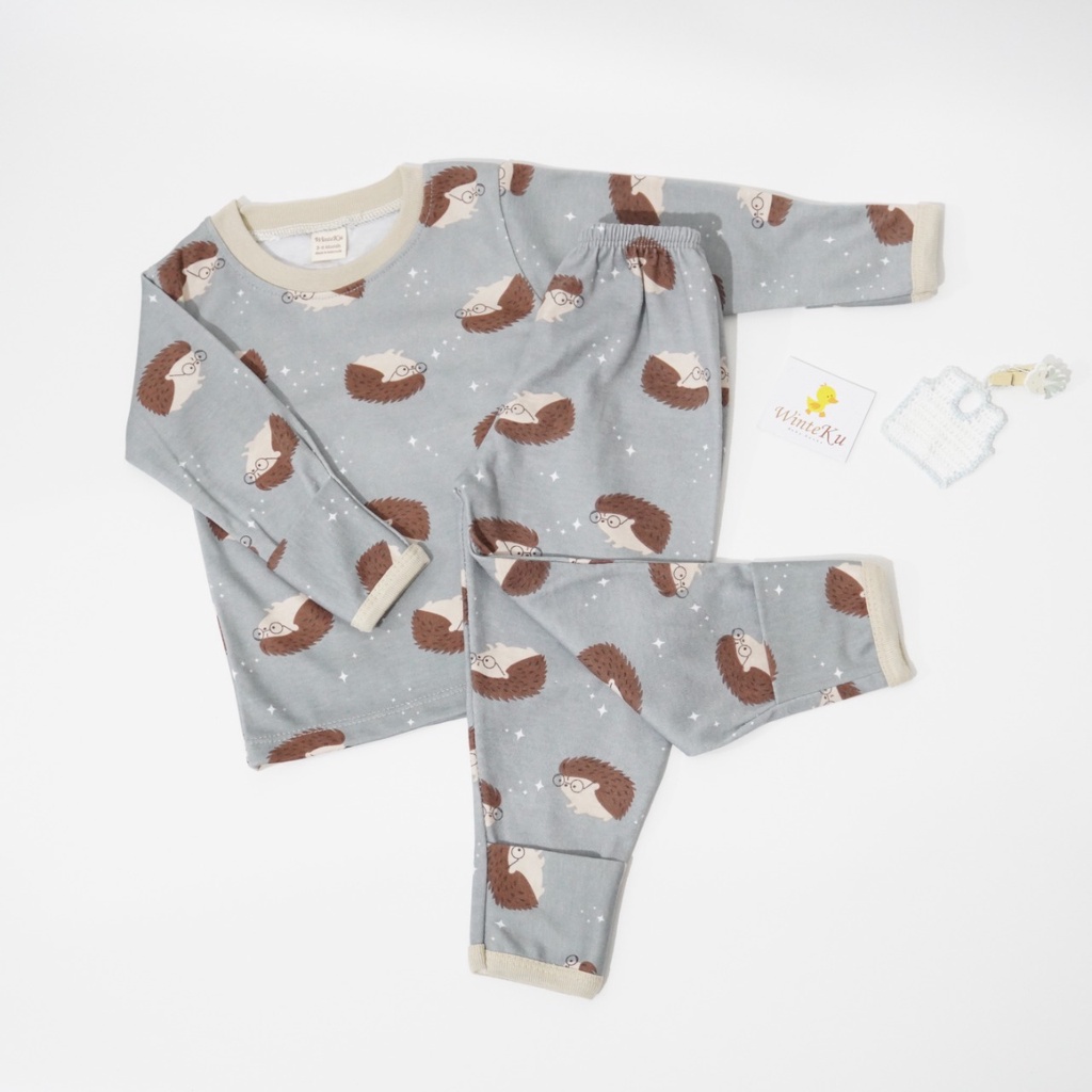 WINTEKU SET OBLONG Panjang Forest BOY -Setelan Oblong Panjang Forest Animal BOY