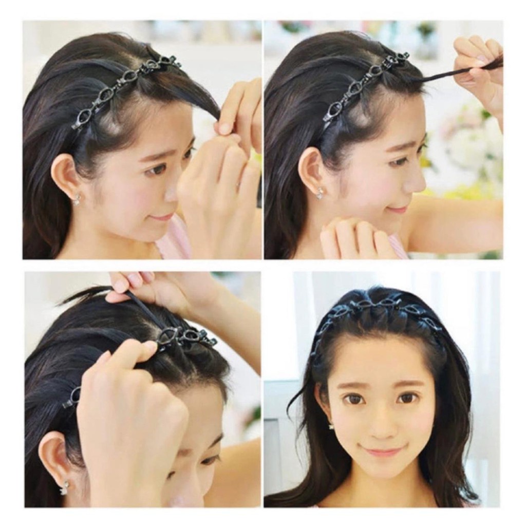 Bando Jepit Rambut 2 in 1/Bando Rambut/Bando Wanita/Bando Style Korea