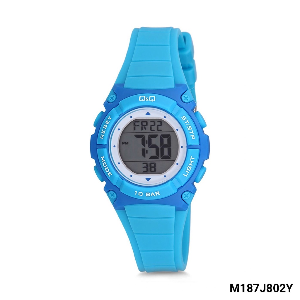 SALE Jam Tangan Anak Casual Sporty Colorful Rubber Digital Original Q&amp;Q QNQ QQ M187 M187J Series