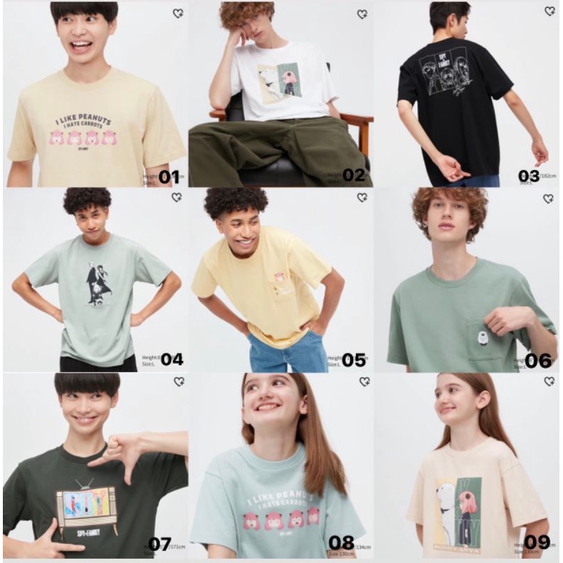 UNIQLO X SPY FAMILY UT GRAPHIC ORIGINAL T-SHIRT | SPY FAMILY | ANIME | ANYA FORGER | LOID FORGER | Y