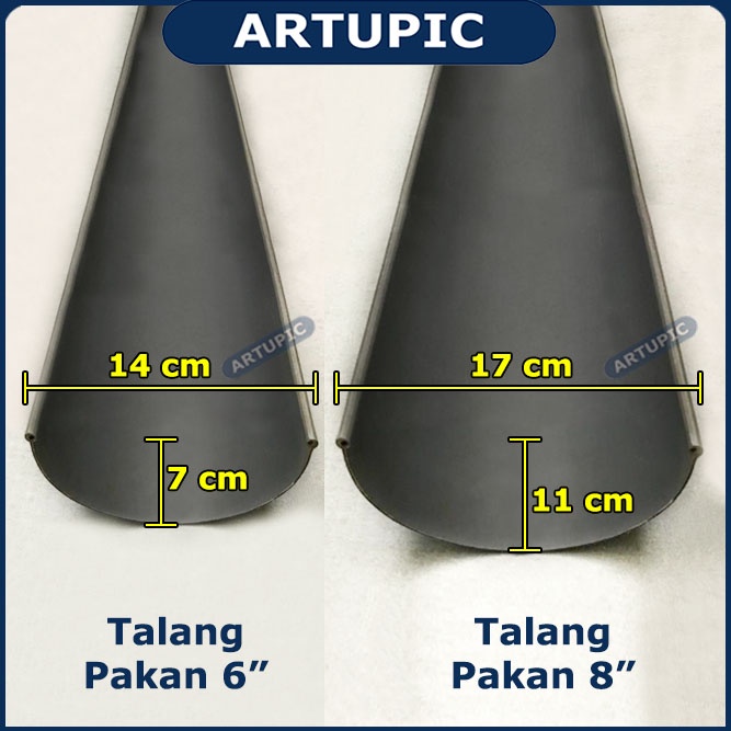 Talang Pakan 6 inch DUA METER Talang Tempat Makan Pakan Ayam Petelur Layer 6 inch Setengah Lingkaran