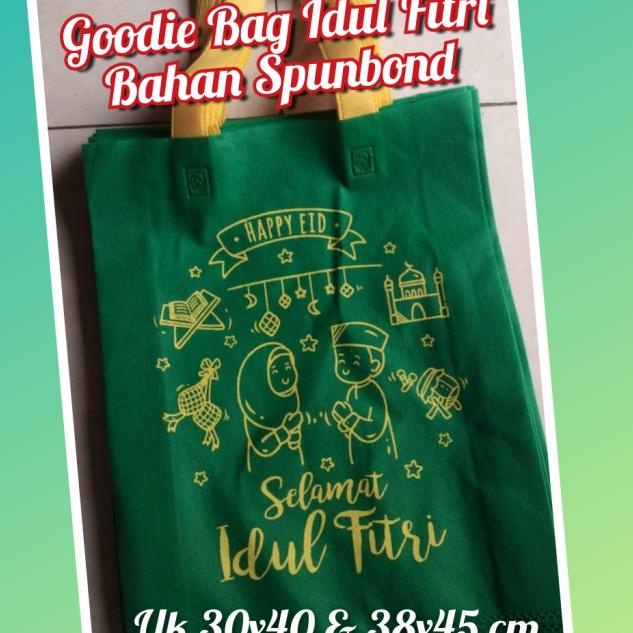 

Goodie Bag Tali 30x40x8 cm Tas Spunbond / Tas Lebaran / Tas Idul Fitri - 38x45