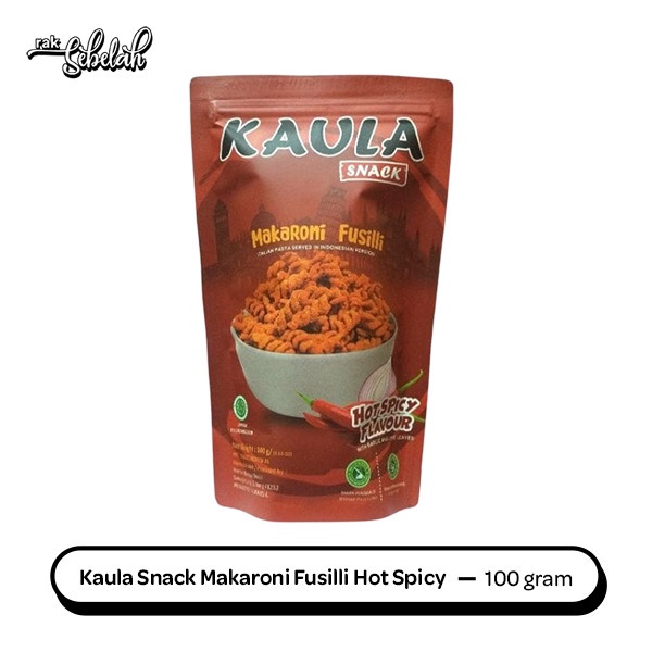 

Kaula Snack Makaroni Fusilli Hot Spicy 90gr - Macaroni No MSG | Tanpa Pengawet