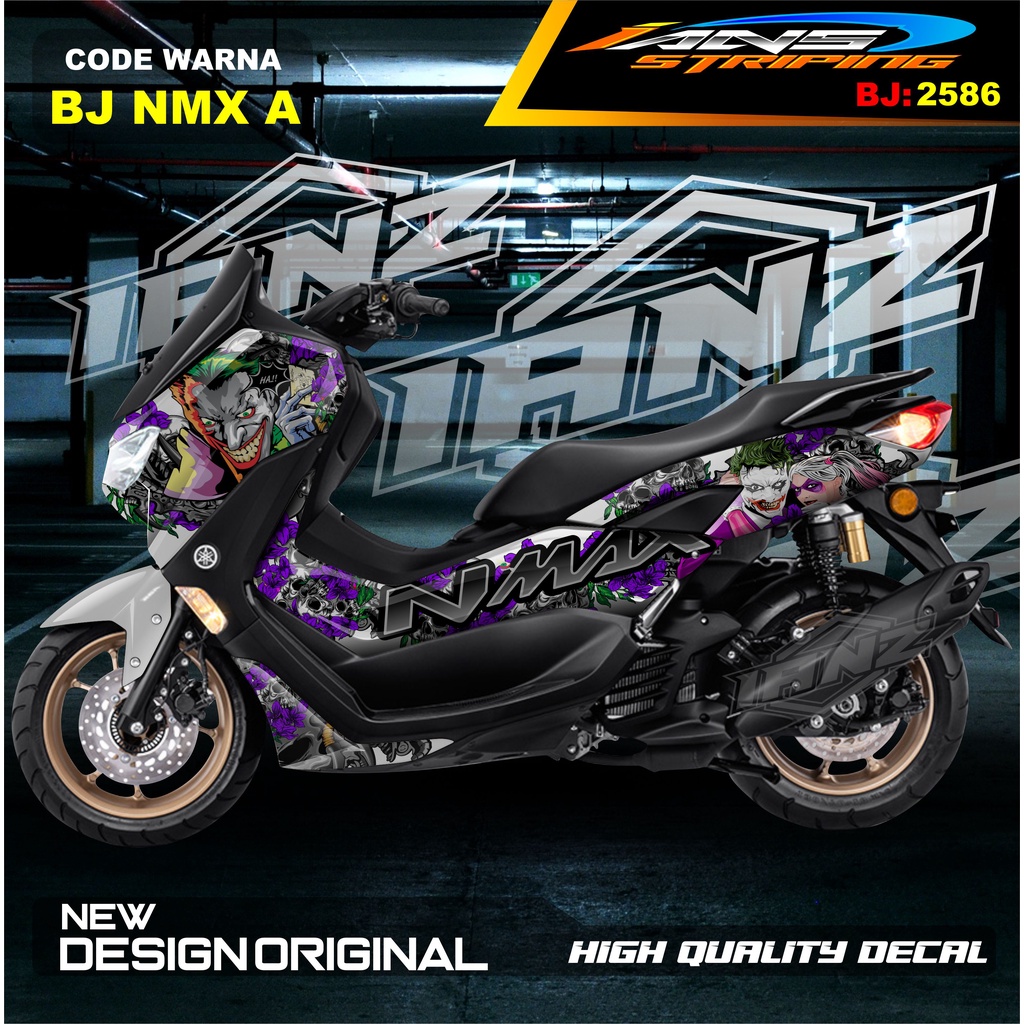 STICKER DECAL NMAX FULL BODY ANIMASI JOKER / STICKER VARIASI ALL NEW NMAX TERBARU  / STICKER NMAX OLD