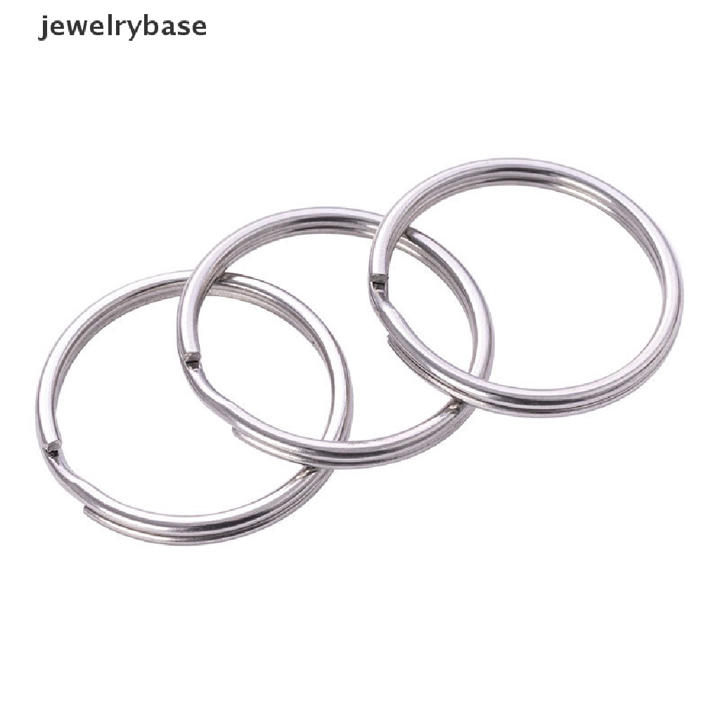 20pcs / Lot Gantungan Kunci Split Ring Bahan Metal Ukuran 25mm Untuk Pria Dan Wanita