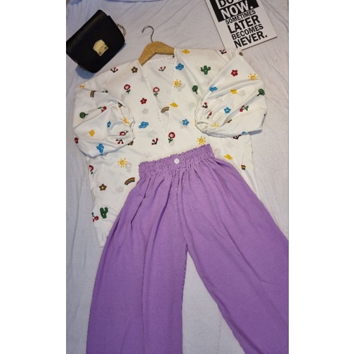 ONE SET KIYOWO OUTER+CELANA-OUTER+KALLY LILAC