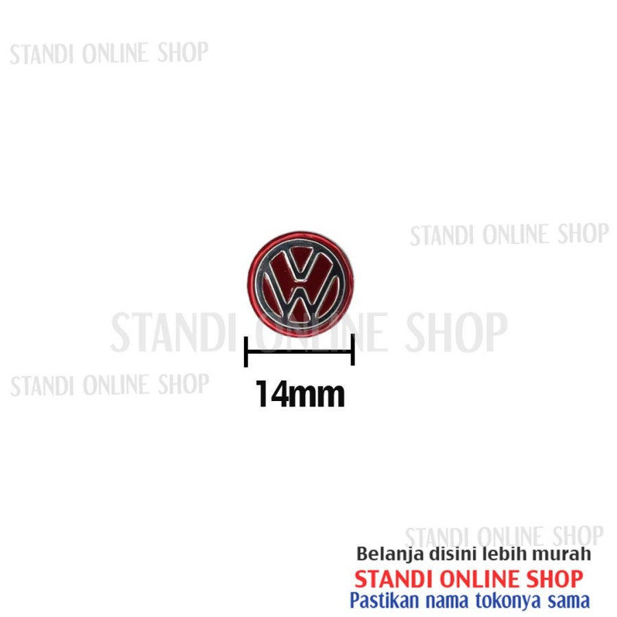 Emblem Kunci Sticker Logo untuk Kunci Mobil VW Polo Golf Tiguan Touran