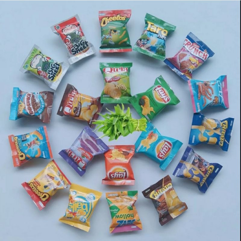 (ISI 50) PAKET USAHA MAGNET TEMPELAN KULKAS SNACK TERMURAH GROSIR / SOUVENIR / FAREME ID / MAGNET KULKAS SNACK MINIATUR GANCI GANTUNGAN KUNCI SNACK | Mainan anak