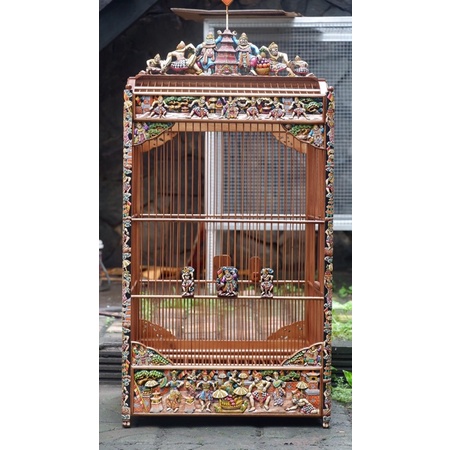 sangkar kotak motif tari bali sangkar kotak sangkar kacer sangkar burung