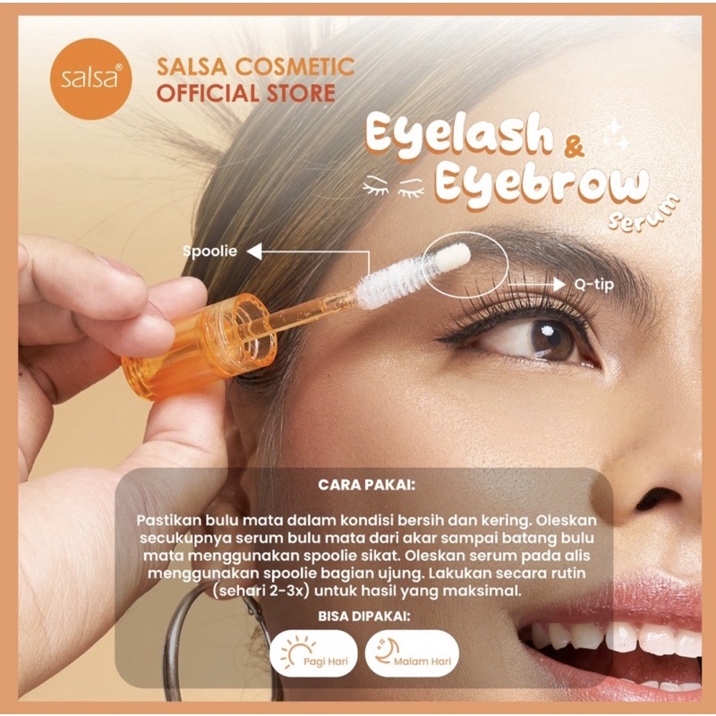 Salsa Eyelash &amp; Eyebrow Serum - Serum Bulu Mata Menebalkan dan penumbuh bulu mata