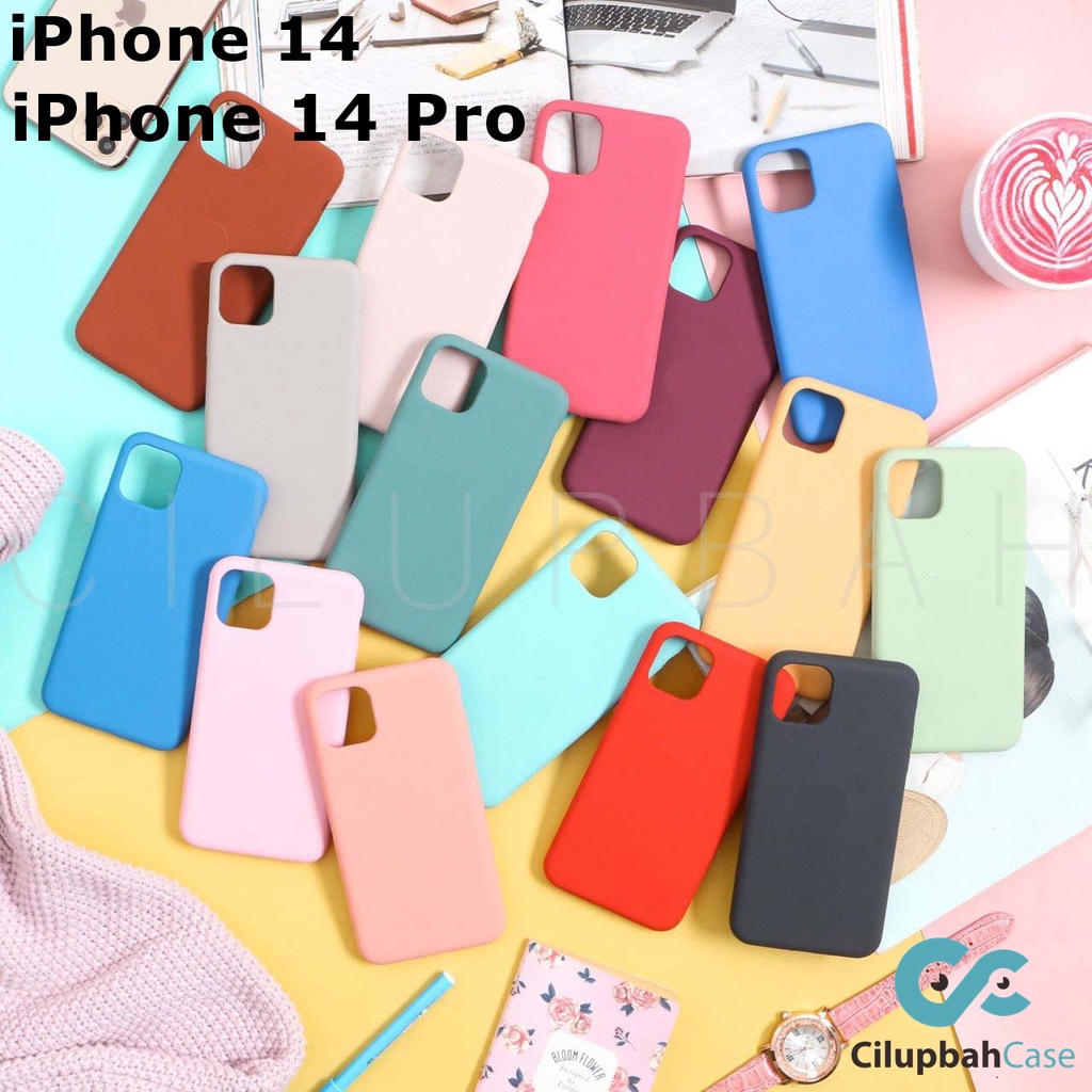 Premium Silicone Full Cover Soft Case for iPhone 14 / iPhone 14 Pro