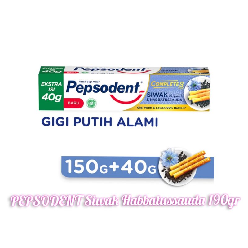 PEPSODENT SIWAK Habbatussauda 190gr