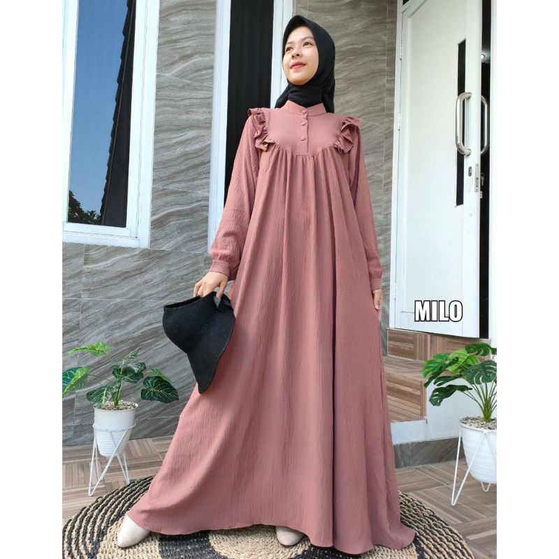 Gamis crinkle airflow / gamis maudya crinkle / gamis crinkle premium