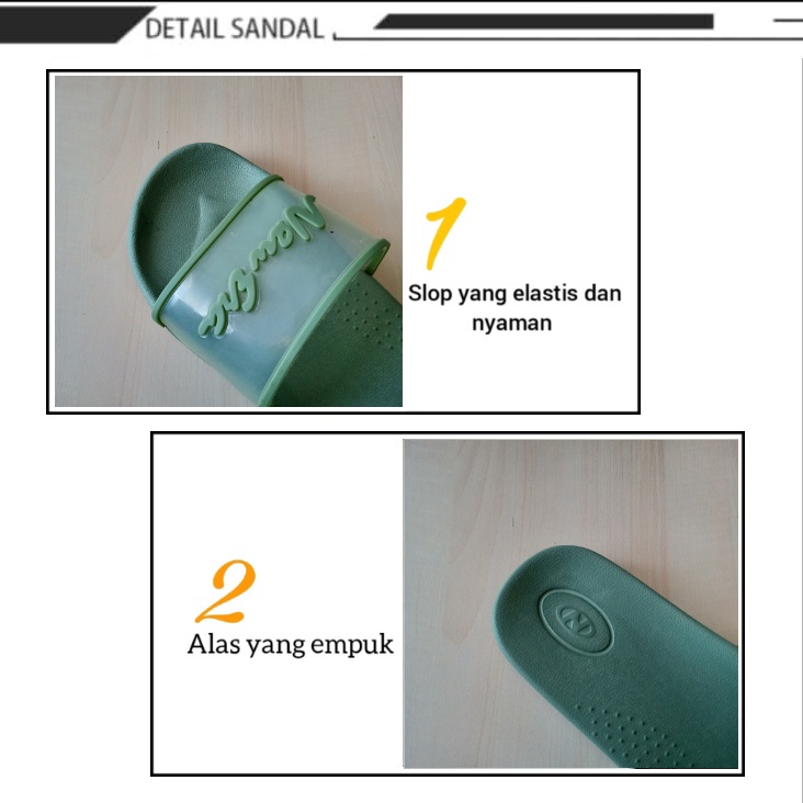 BB NEW ERA LB E 51153 Sandal Cewek Slop Jelly Bening