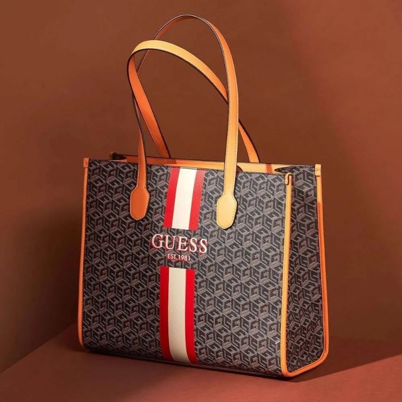 9.9 SALE | GUESSS Silvana Logo Book Tote Bag