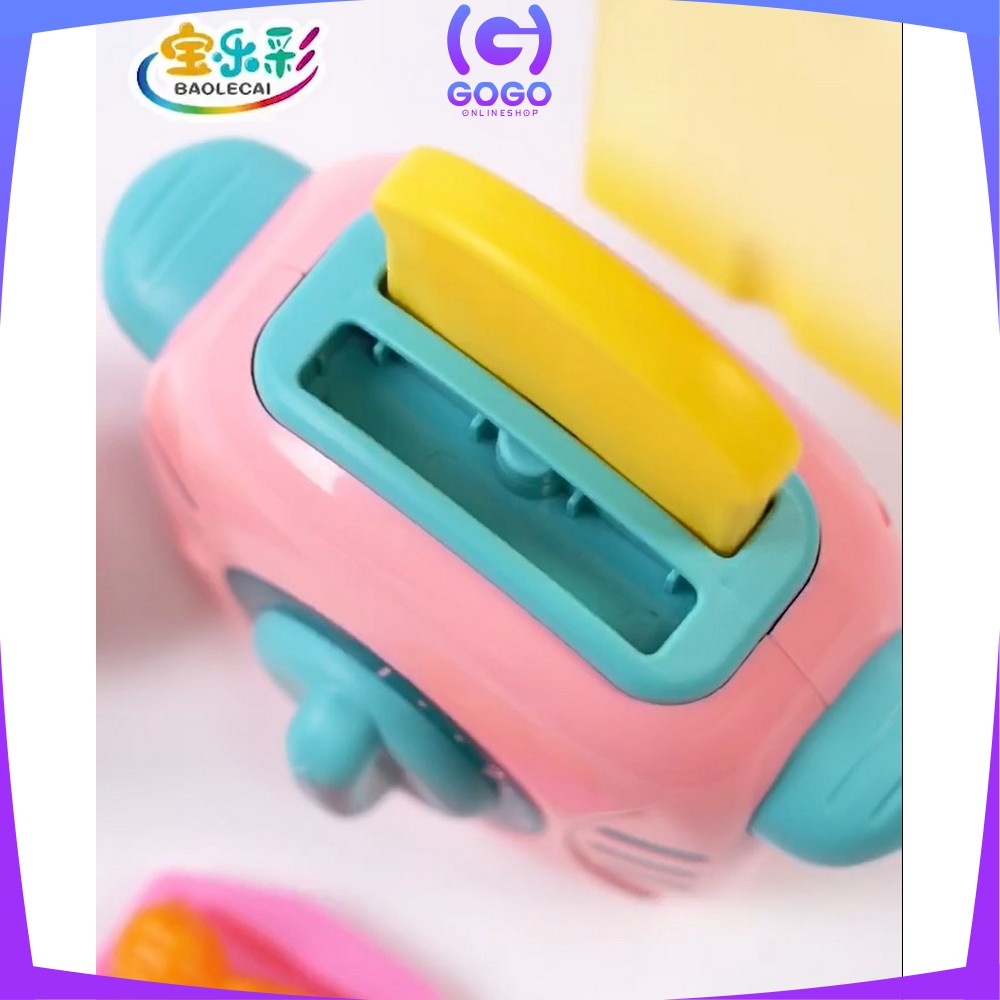 GOGO-M153 Mainan Anak Alat Pemanggang Roti / Mainan Edukasi Anak Pretend Play Bread Maker Toaster Roti