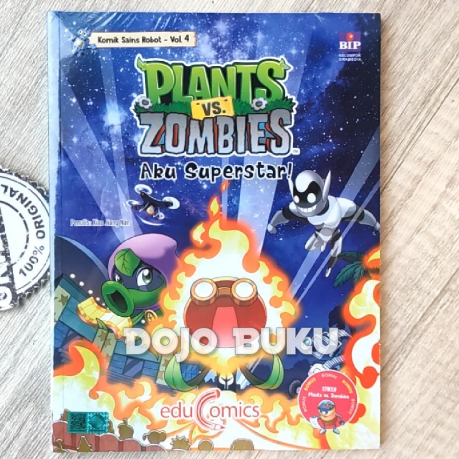 Buku Educomics Plants vs Zombies Komik Sains Robot: Aku Superstar!