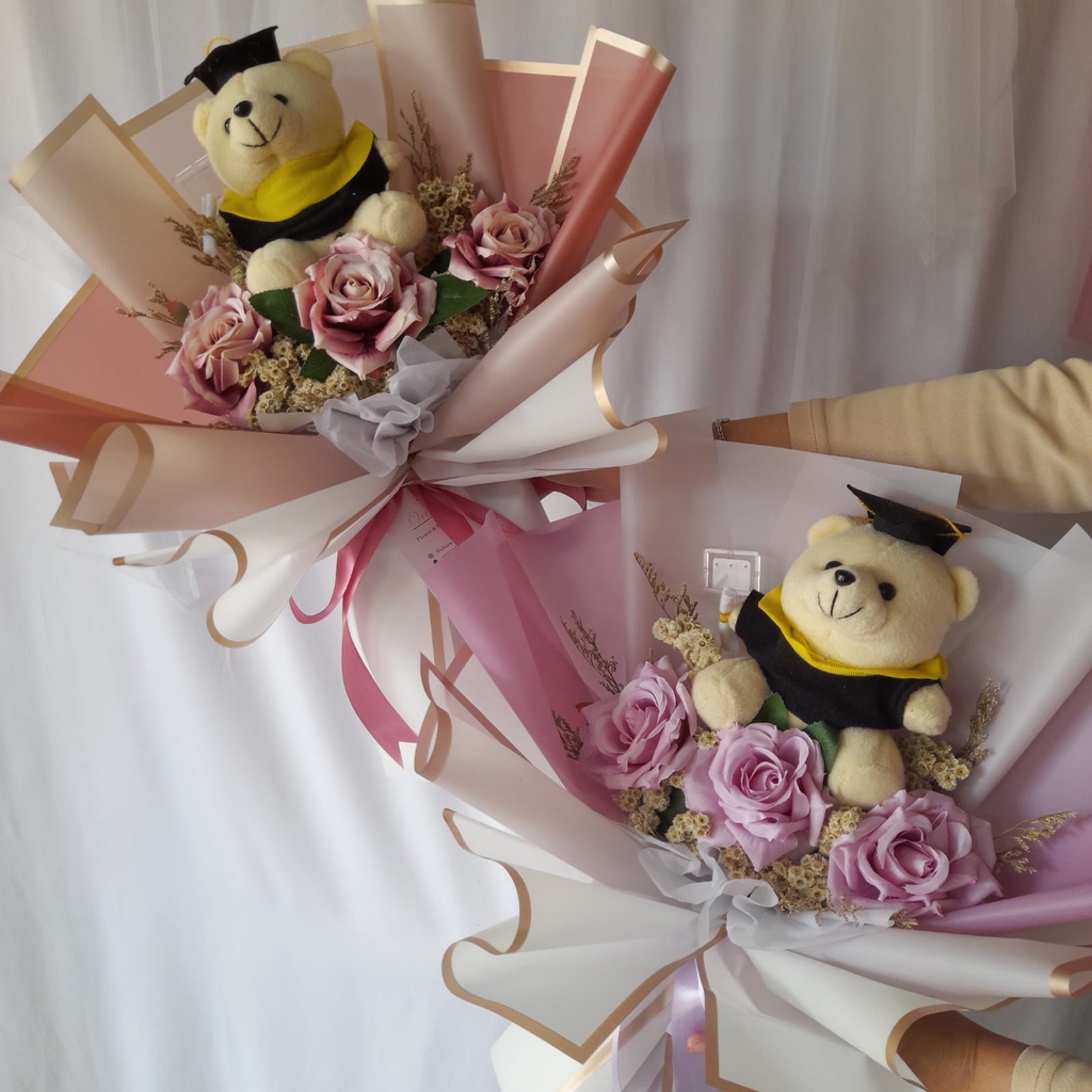 Buket Bunga Artificial/ Buket Wisuda/ Buket Bunga/ Buket Hadiah [Senna Bouquet]