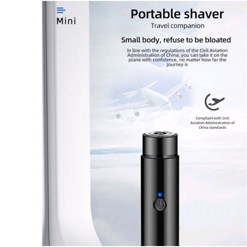 Alat Cukur Jenggot Elektrik Mini Portable USB Charging / Shaver Isi Ulang USB / Shaver Travel