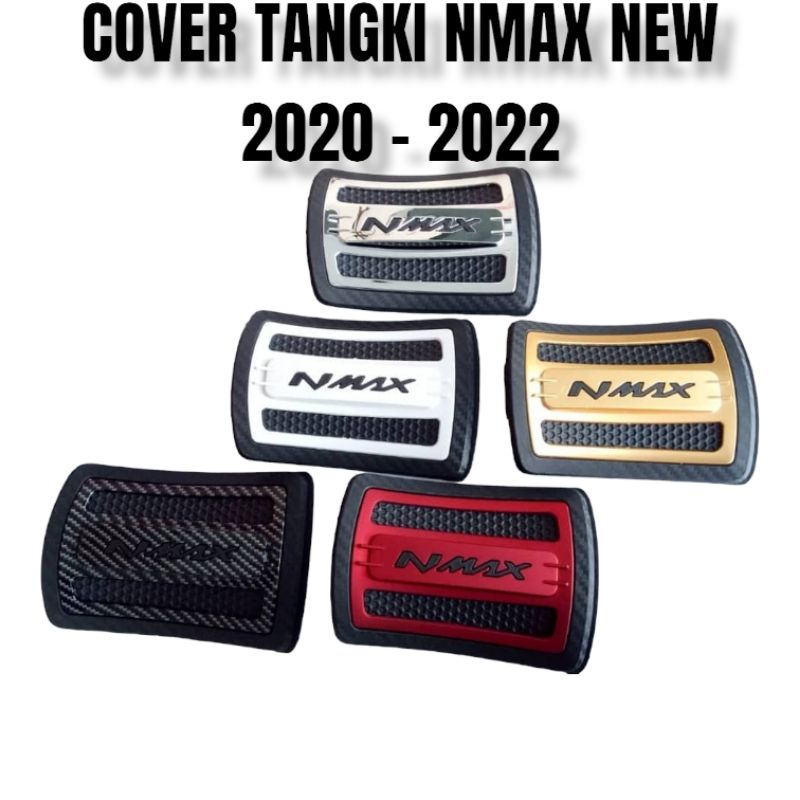 COVER TUTUP TANGKI VARIASI NMAX NEW 2020 KARET PREMIUM DENGAN LAPISAN CNC