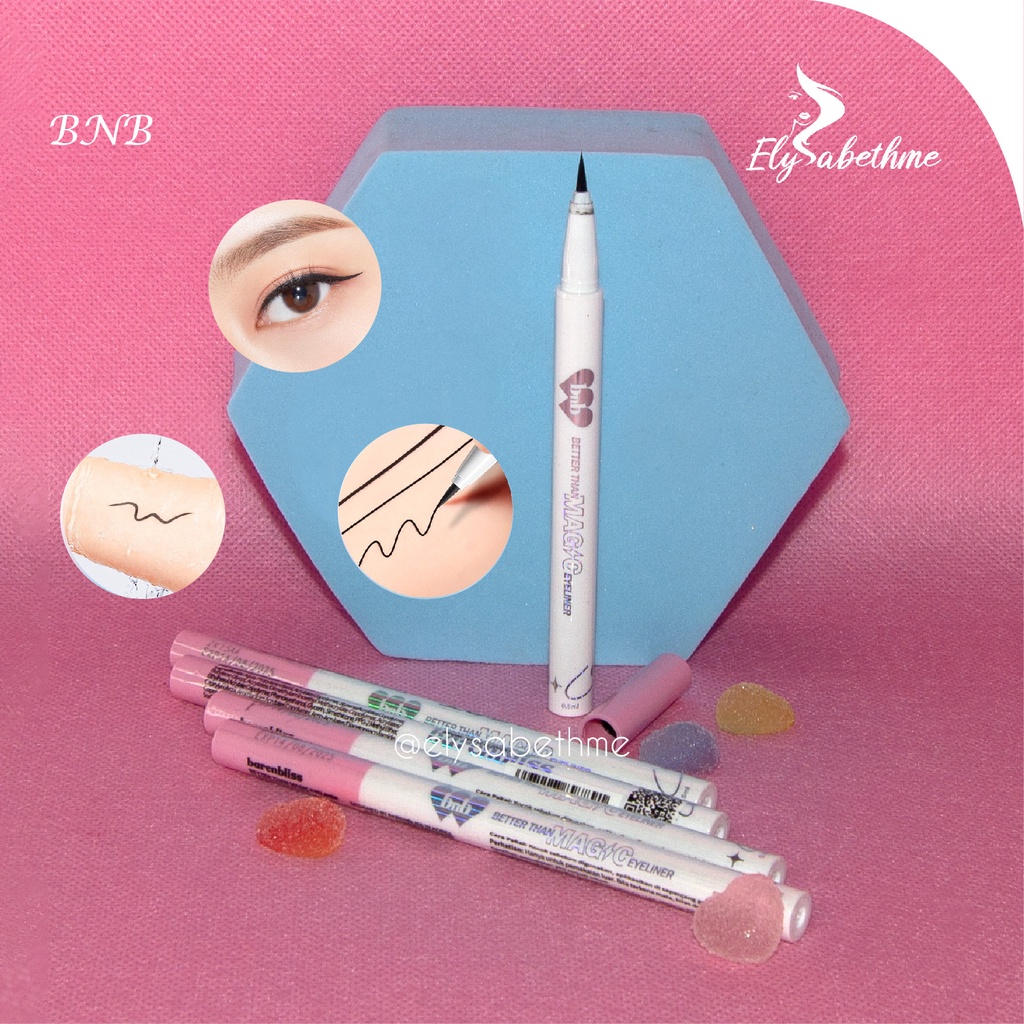 ✿ELYSABETHME✿  BNB BARENBLISS better than magic eyeliner liquid cair waterproof tahan lama mudah dipakai cocok untuk pemula made in korea kpop