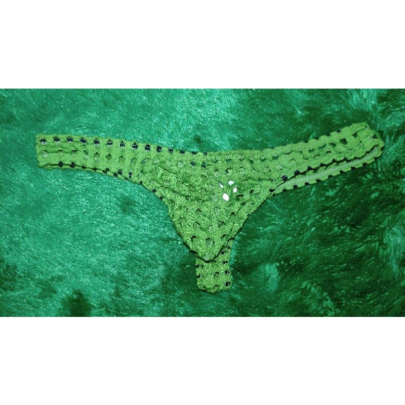 Thong jaring transparan pria
