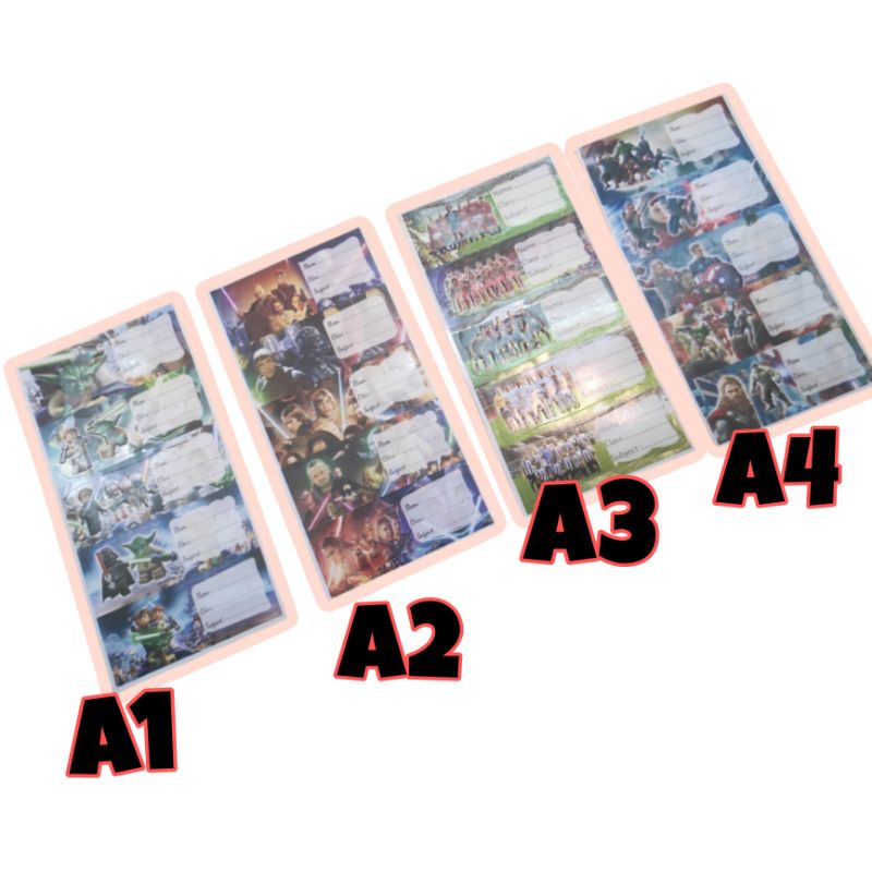 

sticker label nama karakter