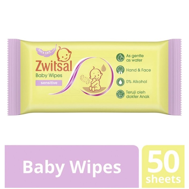 Zwitsal Baby WIPES Rich Moisture 40pcs ; Wipes sensitive 50pcs