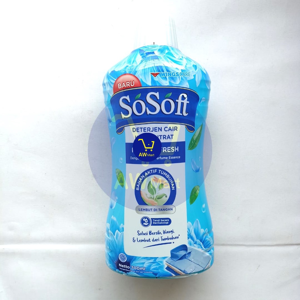 DETERGEN CAIR KONSENTRAT SO SOFT BOTOL 700ML - ALL VARIAN