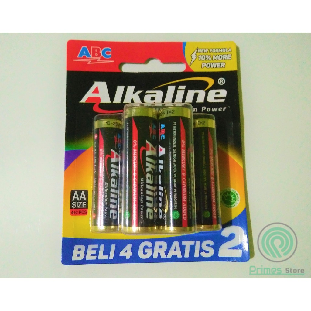 baterai alkaline AA isi 6 pcs/ Baterai batu baterai alkaline murah