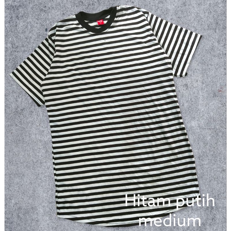 kaos longline salur/kaos longline stripe