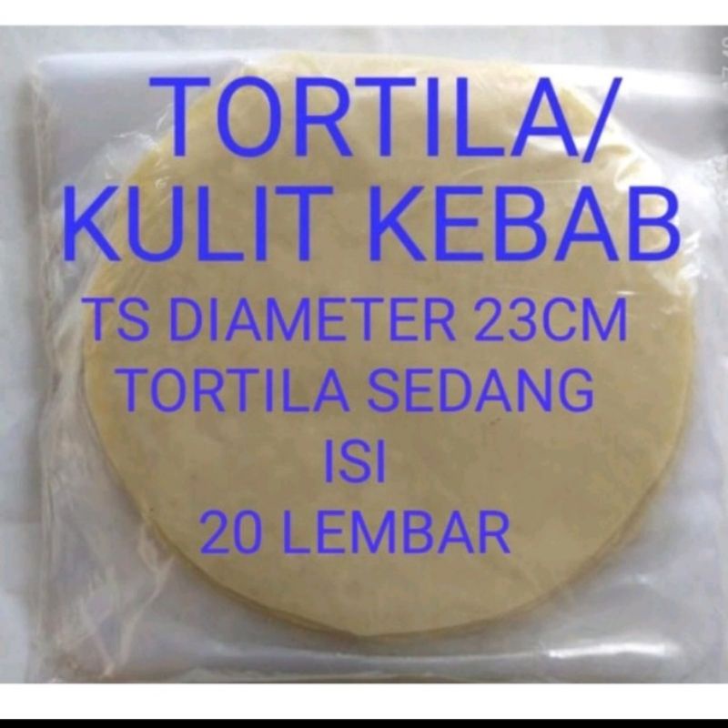 

TORTILA/KULIT KEBAB SEDANG DIAMETER 23CM ISI 20