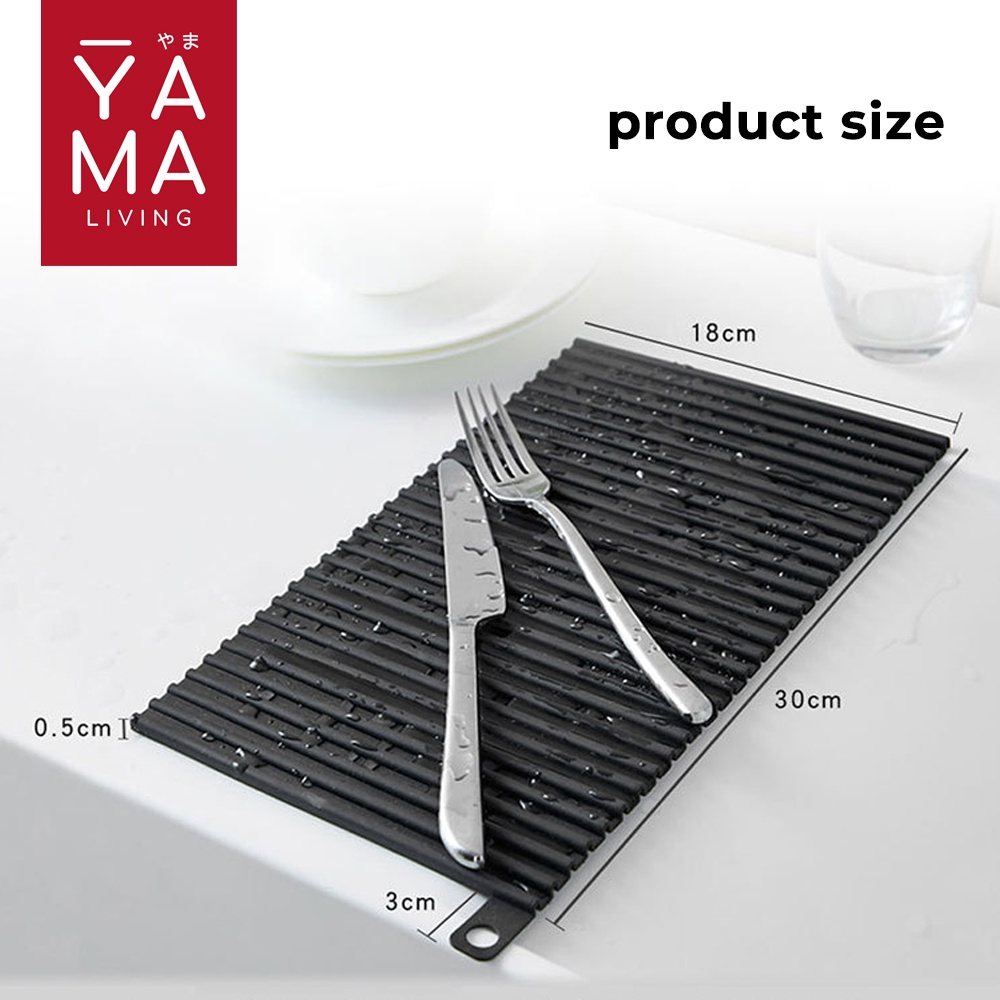 YAMA AYUMA Kitchen Silicone Pad Alas Panci Dapur Silikon Lentur Serbaguna Anti Panas Peniris Piring Sink