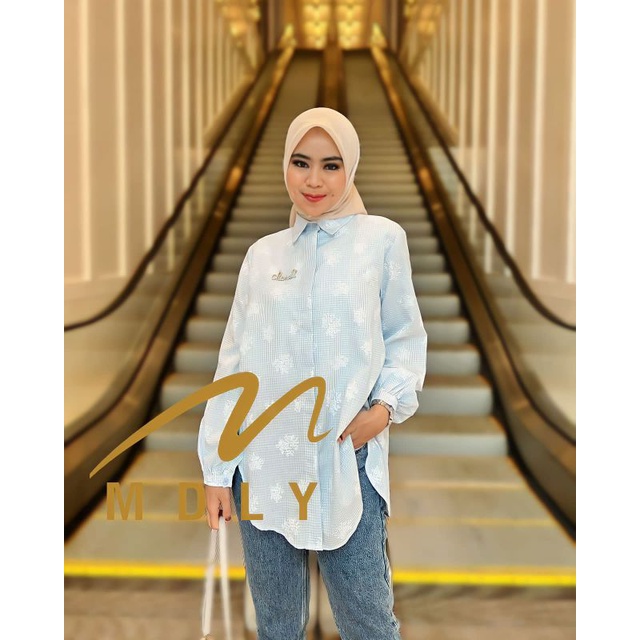 Kemeja Wanita Terbaru Geona Shirt By Mdly 3135