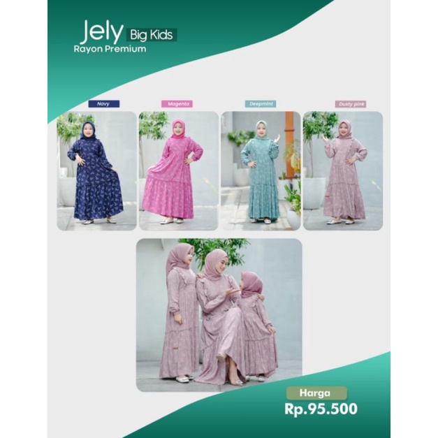 Couple ibu dan anak✓ Jelly Dress mom ibu dan anak katun premium