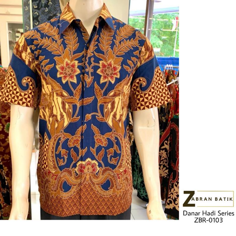 Baju Batik Pria Lengan Pendek Merk Danar Hadi