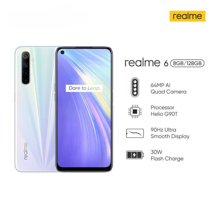 Realme 6 7 8 X2 Pro 4/128 GB & 8/128 GB - RAM 4GB / 8GB Internal 128GB Garansi Resmi By Oppo Real Me