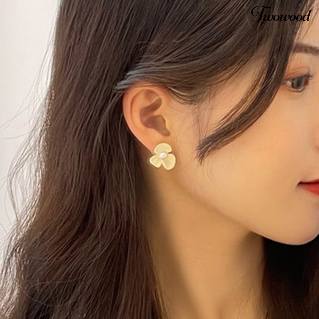 1 Pasang Anting Klip Telinga Model Simple