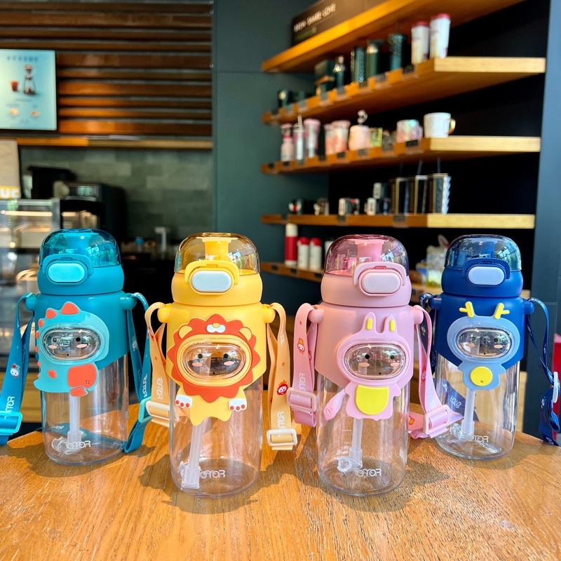 Jual Botol Minum Anak 2in1 Sedot & Teguk Animal Design 600ml | Shopee ...