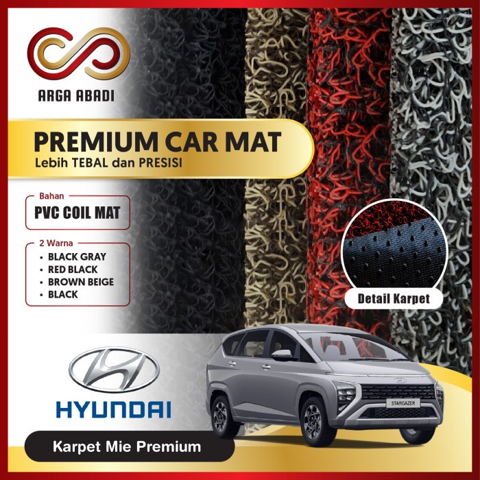 Karpet Mobil Premium Hyundai Stargazer Mie Bihun 2 Warna