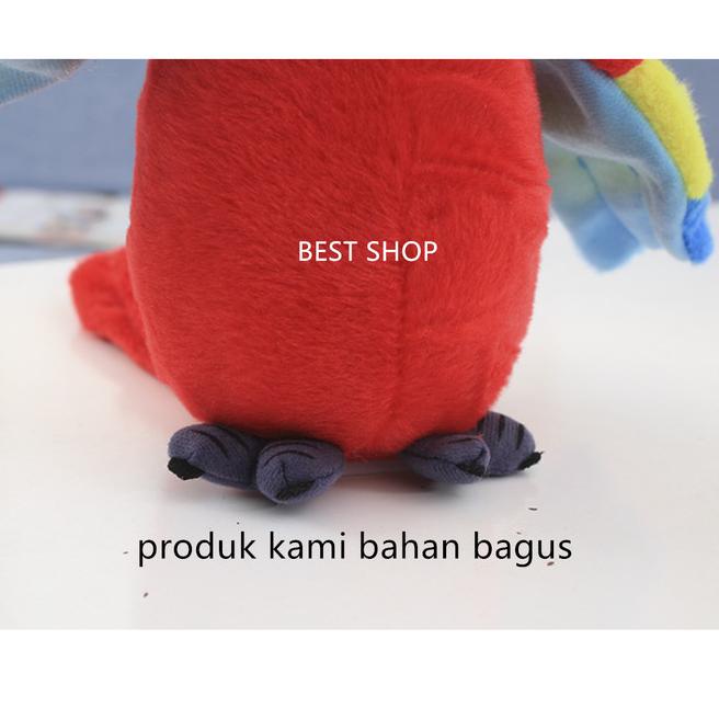 Boneka Burung Beo Peniru Suara/Burung Beo Bisa Bicara/ boneka Talking - Biru