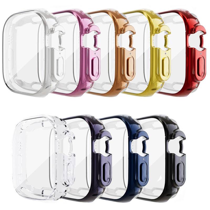 Case Pelindung Layar Bahan TPU Transparan Ukuran 49MM Untuk Apple Watch Ultra 49MM