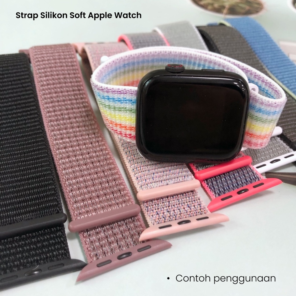 Strap Apple Watch Series 7 6 SE 5 4 3 2 Nylon Watchband Sport Loop